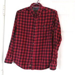 Vtg 90s Northwest Territory Button Red Plaid Flannel Shirt Men’s Small